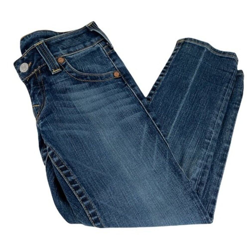 True Religion Cropped Jeans Blue Size 27